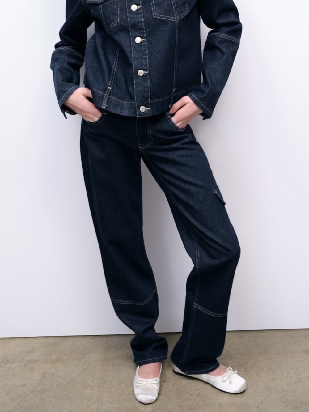 NWT Zara Cargo Jeans Size 0